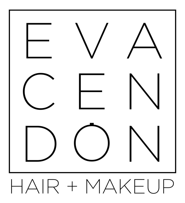 Logotipo EVA CENDÓN (versión positivo) Peluquería y maquillaje. Dirige al inicio de la web